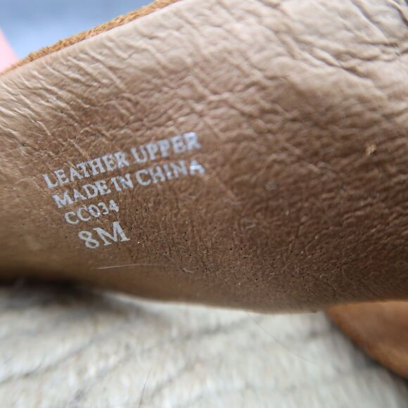 Bettye Muller Shoes Womens 8 Sandals Wedge Espadrille Slip On Leather Crisscross - Picture 13 of 14